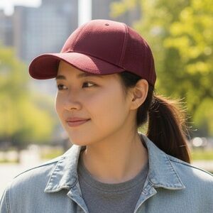 C.C Maroon Mesh Back Hat
